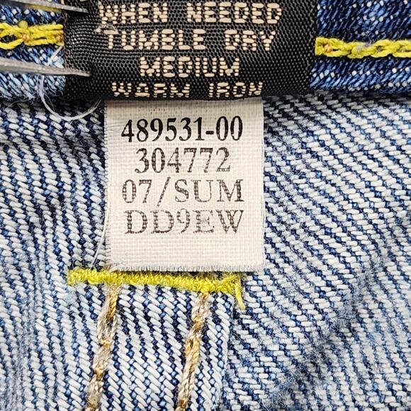 Vintage Y2K Banana Republic Jeans Womens 6 Blue Low Rise Crop Straight Stretch - Picture 8 of 13